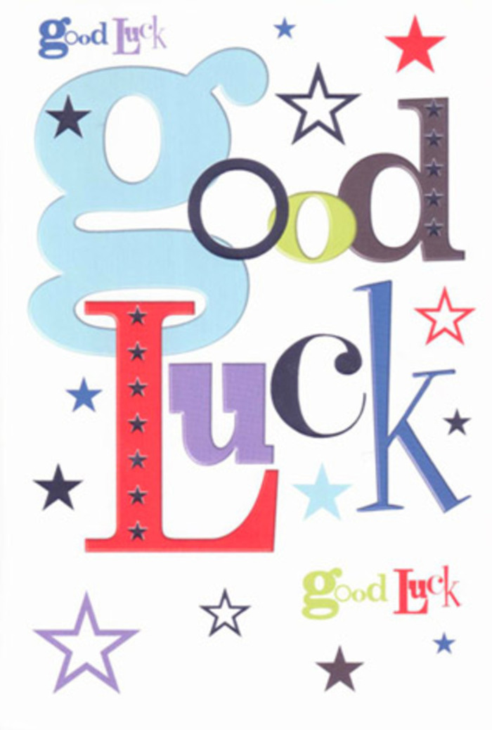 In Gerrards Cross, this good luck card is a true celebration in paper form, designed by local hands that know the power of a supportive send-off. The typographic display is lively and confident: oversized letters in pastel blue, lively reds, and midnight black seem to spring forward, mirroring the energy of Saturday markets bustling on Station Road. Playfully scattered, coloured stars in navy, lemon-lime, and lilac twinkle across a crisp white canvas, each one echoing the hopes and dreams exchanged in cafes along Packhorse Road. The result is a modern, heartfelt composition that lets each hue and form breathe, capturing both the warmth of a close-knit community and the excitement of new adventures. The feel of the card-a satisfyingly smooth, firm texture-brings to mind the tactile joy of unwrapping a fresh bouquet from your favourite local florist. More than a simple greeting, this card serves as a pocket-sized cheerleader, brimming with hope and supported by the genuine optimism that Gerrards Cross is known for. Ideal for someone embarking on a big new journey, it's a little talisman of belief and warmth that carries the echoes of friends and family rooting you on.