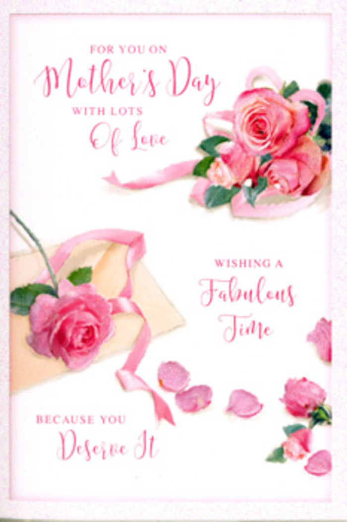 Elegant Mother's Day card captured in a refined flat-lay style, decorated with an array of pink roses and gently scattered petals that evoke the careful eye of an experienced florist. The main cluster of roses appears in one corner, as if gathered by hand and then set down on a white surface, with tones drifting from the softest blush to a deeper, romantic pink. Each bloom is fully formed, petals overlapping in concentric spirals, giving a plush, almost cushion-like texture that feels touchable. Surrounding this focal group, individual petals fan out in an organic pattern, like confetti after a celebration in Gerrards Cross Memorial Centre or a family brunch near the station. Tucked between the blooms, a pastel ribbon seems to loop and curl delicately, guiding the viewer's eye through the composition and tying the floral elements together with a sense of movement. A refined Mother's Day message, rendered in lyrical calligraphy, stretches gracefully across the design, the ink tone harmonising with the roses so the words feel as much a part of the bouquet as the petals themselves. The lighting is soft and even, as though filtered through a sheer curtain on a mild spring morning, lending the scene a gentle glow and subtle shadows that reveal texture without harsh contrast. The overall effect is one of calm, pampered luxury, capturing the spirit of a mother being celebrated with flowers and kind words, much like receiving a beautifully curated arrangement at home in Gerrards Cross after a peaceful walk through the local green spaces.