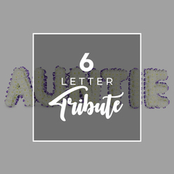 Among Gerrards Cross's comforting hedges and the calm of the village, this six-letter tribute spells AUNTIE in sturdy freestanding letters. The letters are built from a dense mass of small white chrysanthemums, their petals forming a cloud-like, velvet surface. A delicate border of purple flowers runs along the outer edges, a refined trim that defines each letter against the soft gray background. In the center, a white square panel floats, with 6 LETTER Tribute inscribed in bold sans-serif white type, and Tribute beneath in a gentle script, signaling a bespoke memorial piece.

As a local florist serving Gerrards Cross and surrounding communities, I see how this design carries memory with quiet dignity. It speaks of a cherished Auntie, a life celebrated and remembered with simple, honest beauty. The fragrance is light and clean, the blooms cool to the touch, and the arrangement feels substantial but not heavy, a statement of love that respects the solemn purpose. The six-letter format makes the tribute universal and easy to incorporate into funeral or memorial settings, while still feeling intimate and personal. We typically arrange such pieces for families along Station Road, The Broadway, and in the lane by Gerrards Cross School, offering same-day delivery to homes and funeral directors in the area. This piece embodies classic sympathy design: white blossoms, a purple accent, and a message that endures beyond the moment of loss.