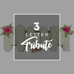 This image captures a refined floral letter tribute spelling out MOM, displayed against a smooth, neutral grey background that allows every detail of the flowers to stand out. Each of the three tall letters is completely covered in tightly packed white chrysanthemums, their tiny, frilled petals lending a plush, almost quilted texture and a sense of pure, comforting softness. The first M is gently accented at its upper left with a cluster of vivid fuchsia pink roses surrounded by softer pink rosebuds and airy green fern foliage, a lively burst of colour that still feels appropriate for a funeral setting. The O in the centre is mostly untouched, save for one delicate pink rose resting at the bottom, its subtle hue adding a single note of tenderness. On the second M, the floral accent is repeated in mirror image on the upper right, echoing the first and creating a pleasing sense of balance. Around the main focus, the edges of additional chrysanthemum-covered letters appear at the sides, hinting at a broader collection of custom tributes used to spell names or short words of farewell. Over the central trio of letters sits a clean white rectangular overlay, inside which white lettering reads 3 LETTER in a bold modern typeface, with Tribute beneath in a flowing script that softens the overall look. The design exudes a quiet dignity and heartfelt love, the sort of bespoke sympathy flowers a family in Gerrards Cross might choose to honour their mum at a funeral or memorial gathering, perhaps after a final walk through the familiar streets near the common.